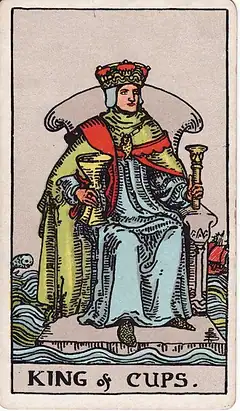King of Cups tarot card, Rider–Waite–Smith deck