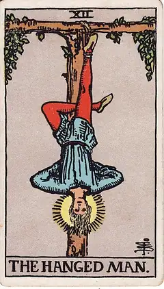 The Hanged Man tarot card, Rider–Waite–Smith deck