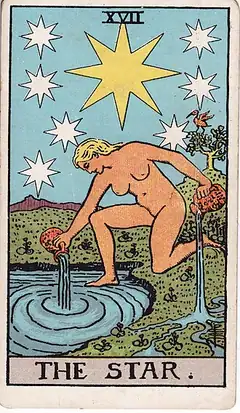 The Star tarot card, Rider–Waite–Smith deck