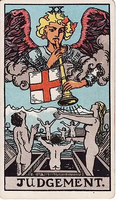 Judgement tarot card, Rider–Waite–Smith deck