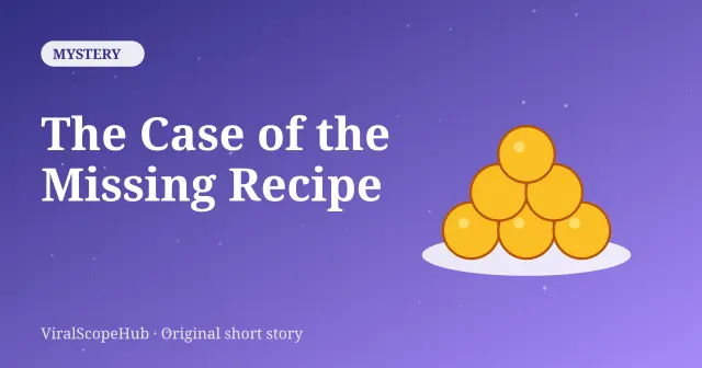 Cover art for the short story The Case of the Missing Recipe
