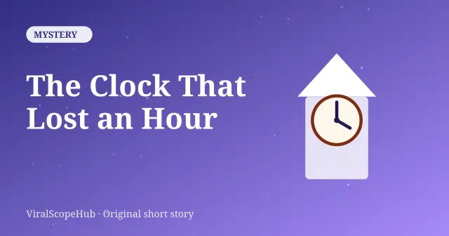 Cover art for the short story The Clock That Lost an Hour