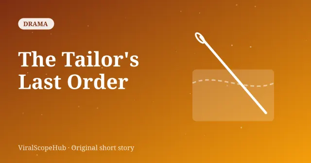Cover art for the short story The Tailor's Last Order