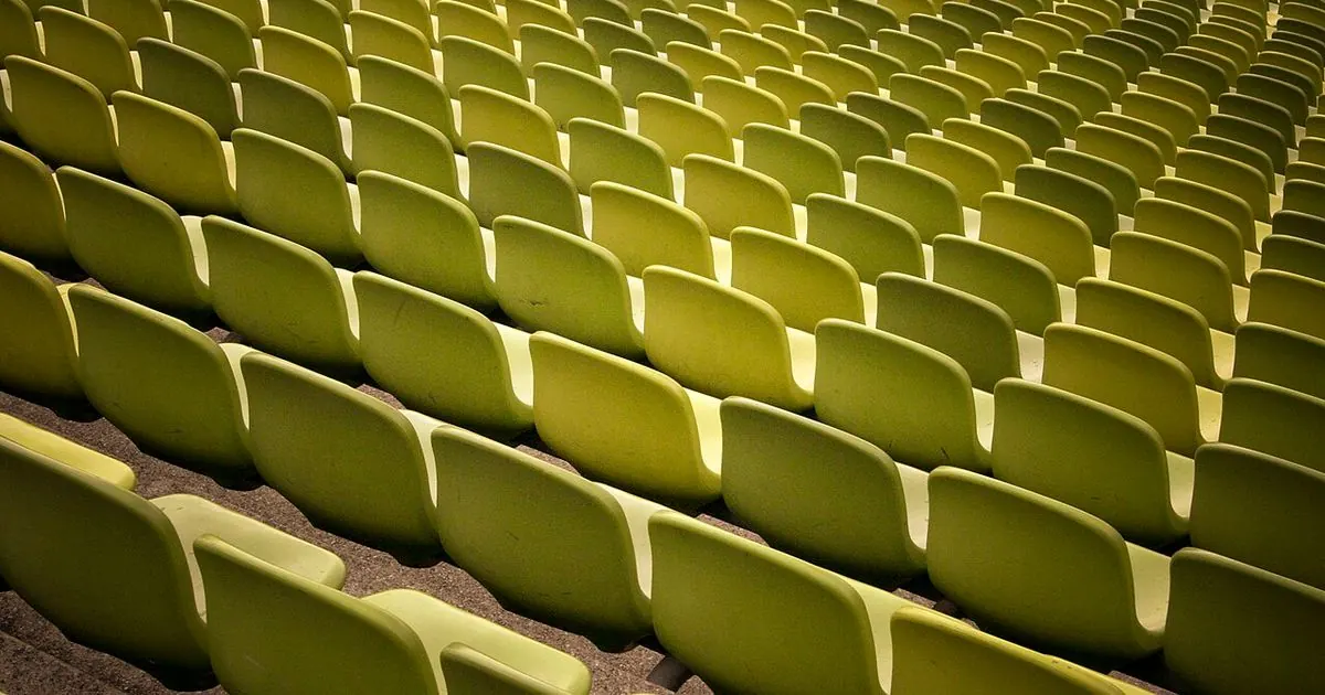 Large empty Olympic stadium seating bowl