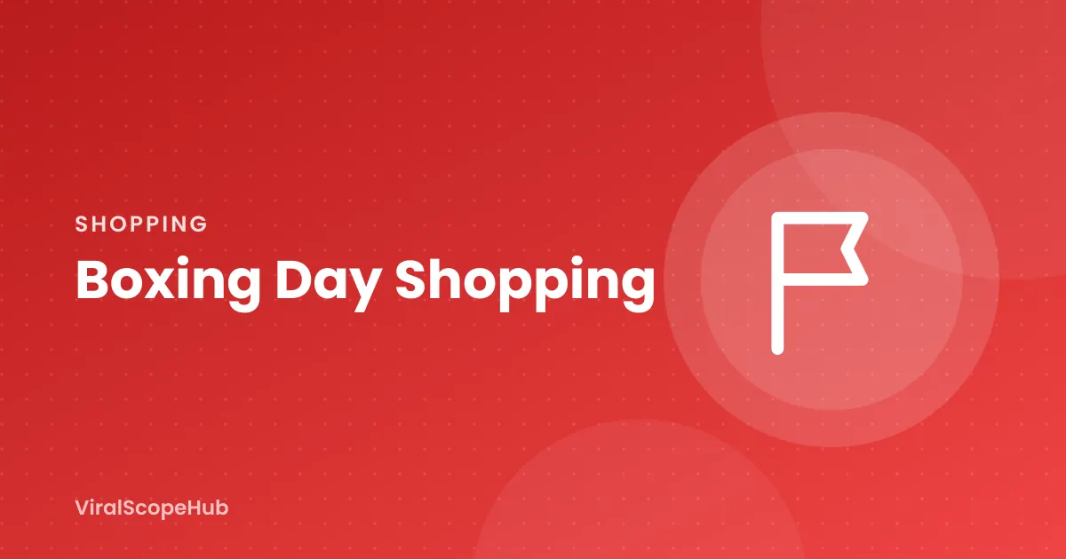Illustration for Boxing Day shopping guide