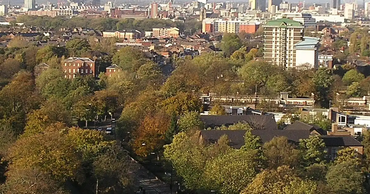 Manchester city skyline for Greater Manchester elections
