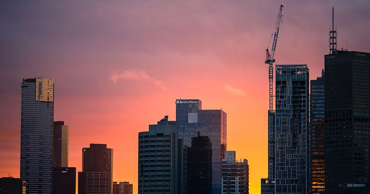Melbourne skyline at sunset for Victoria elections