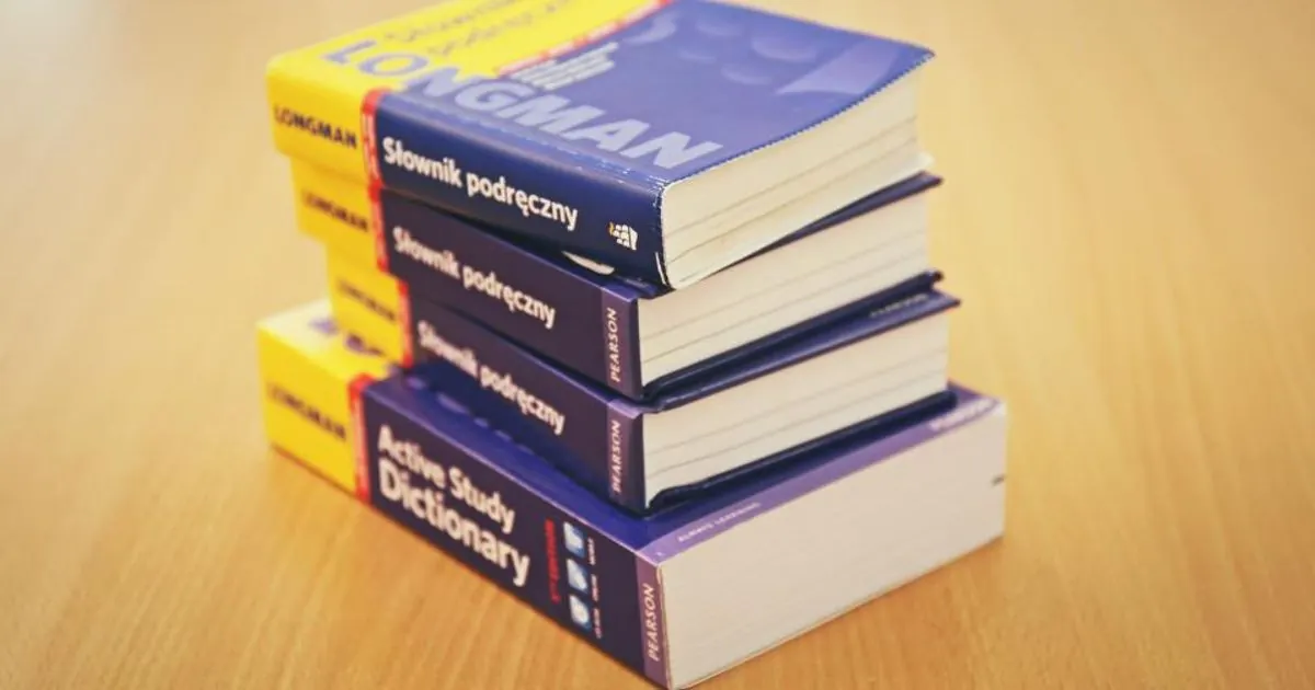 A stack of dictionaries and books (file photo)