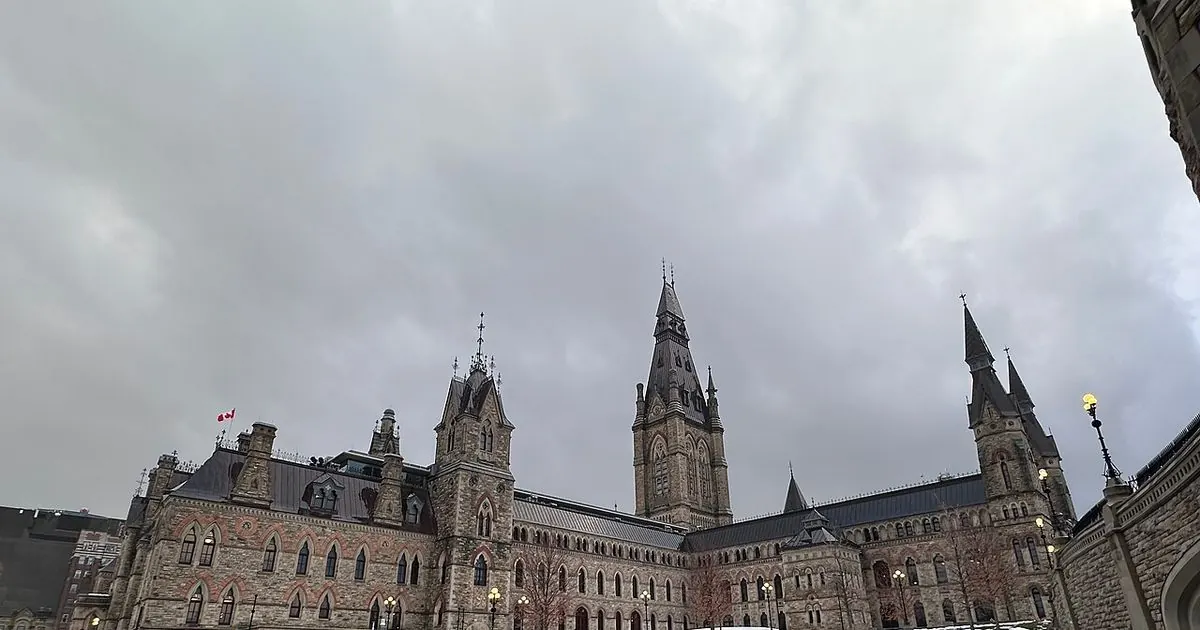 The Parliament buildings on Parliament Hill in Ottawa, Ontario