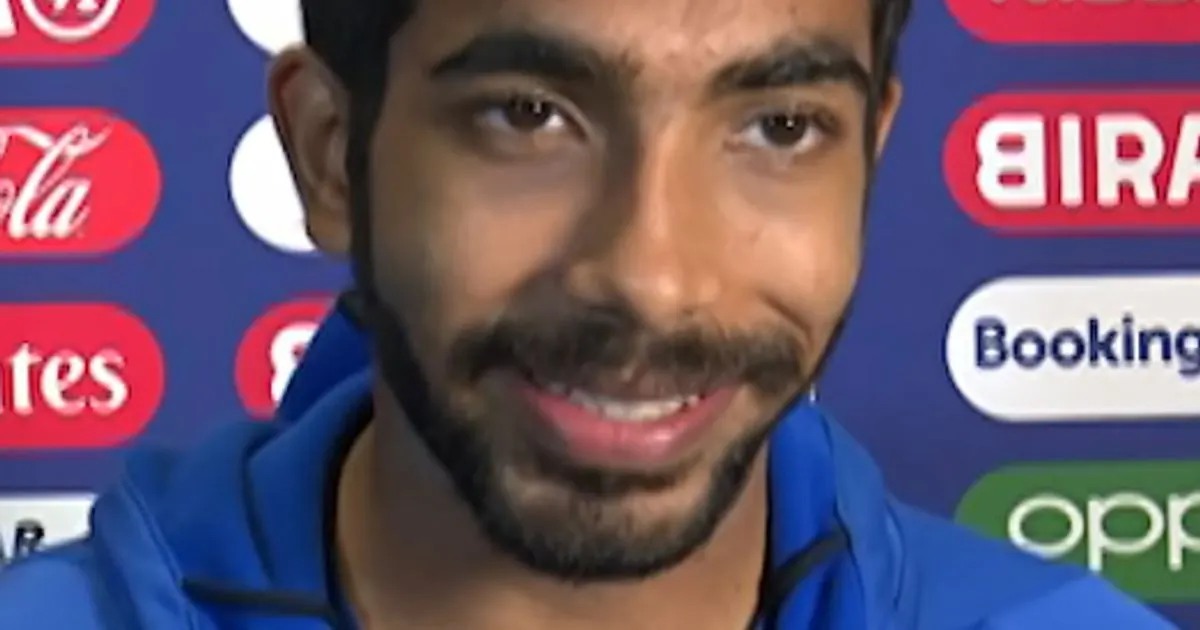 Portrait of Jasprit Bumrah in India team kit