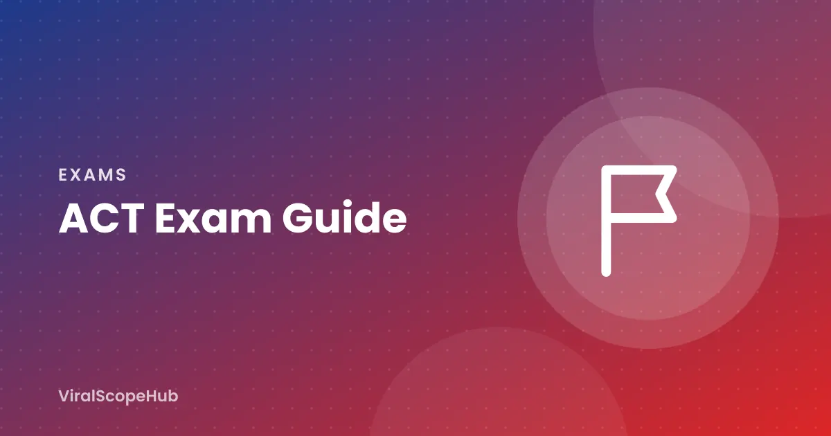 Illustration: ACT Exam Guide study guide