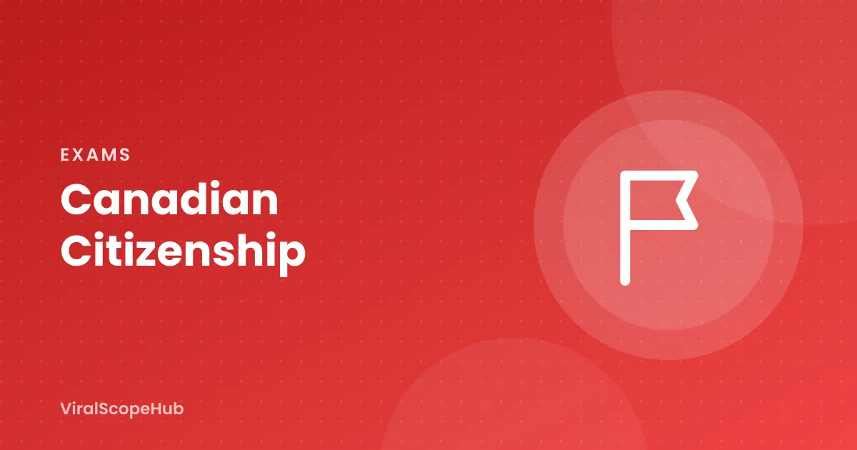 Illustration: Canadian Citizenship study guide
