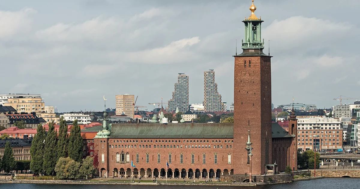 Stockholm City Hall beside the water