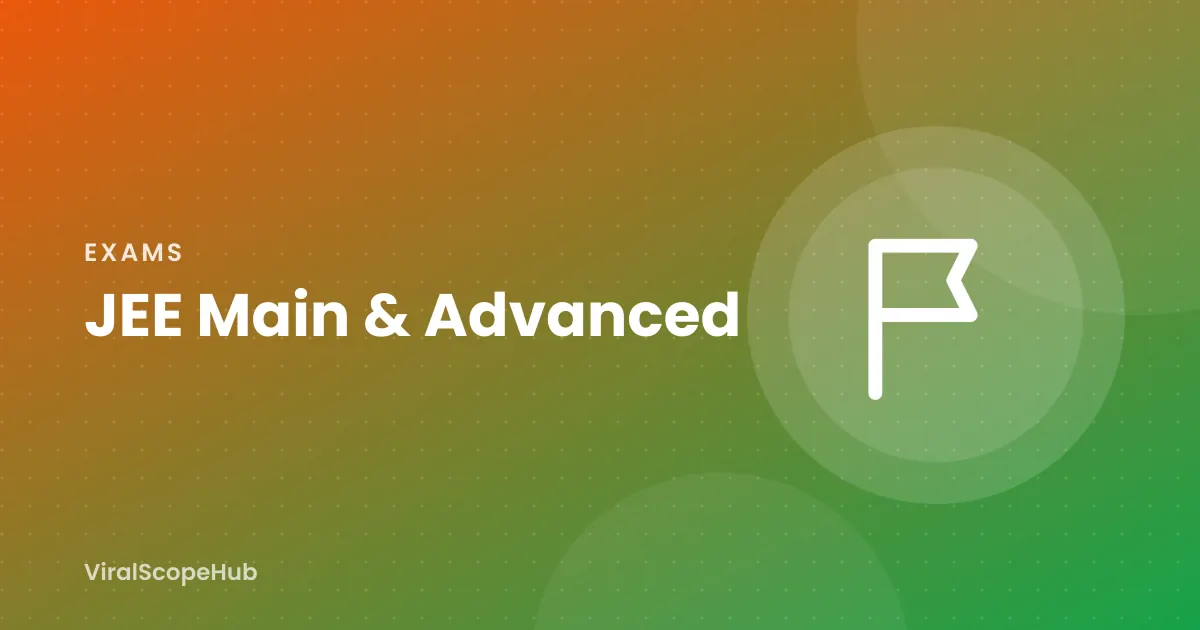 Illustration: JEE Main & Advanced study guide