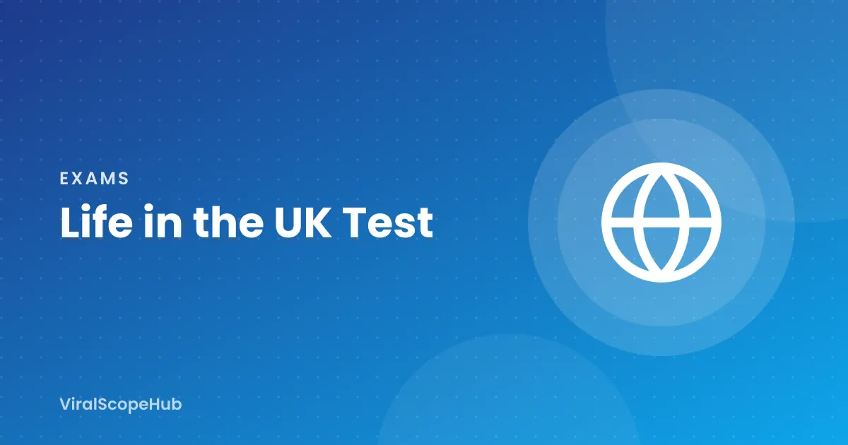 Illustration: Life in the UK Test study guide