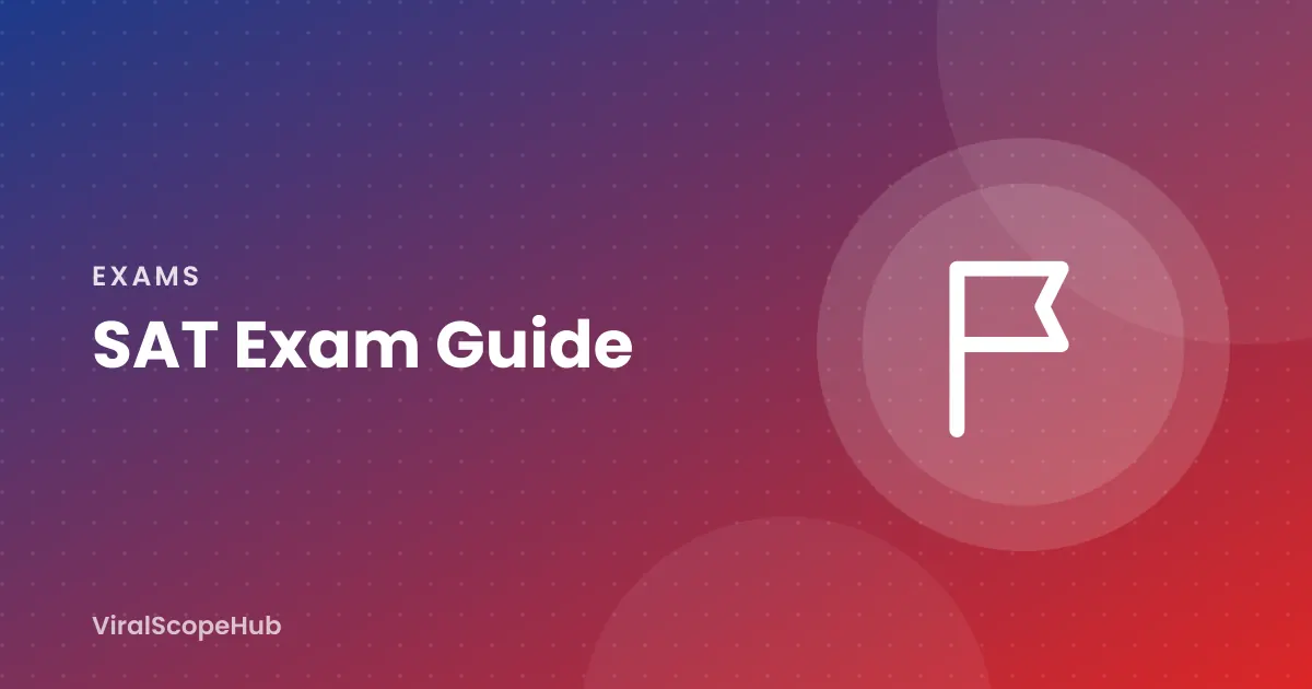 Illustration: SAT Exam Guide study guide