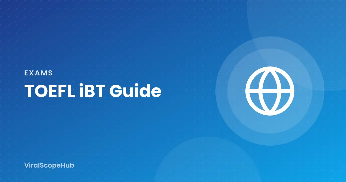 Illustration: TOEFL iBT Guide study guide