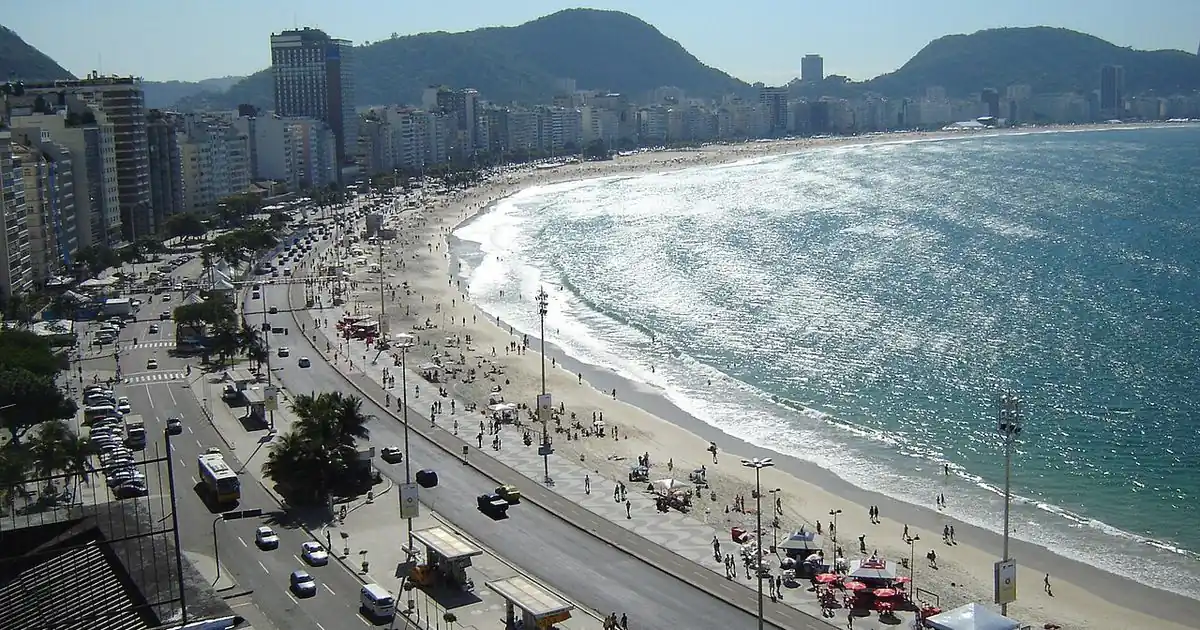 Brazilian tropical beach coastline summer