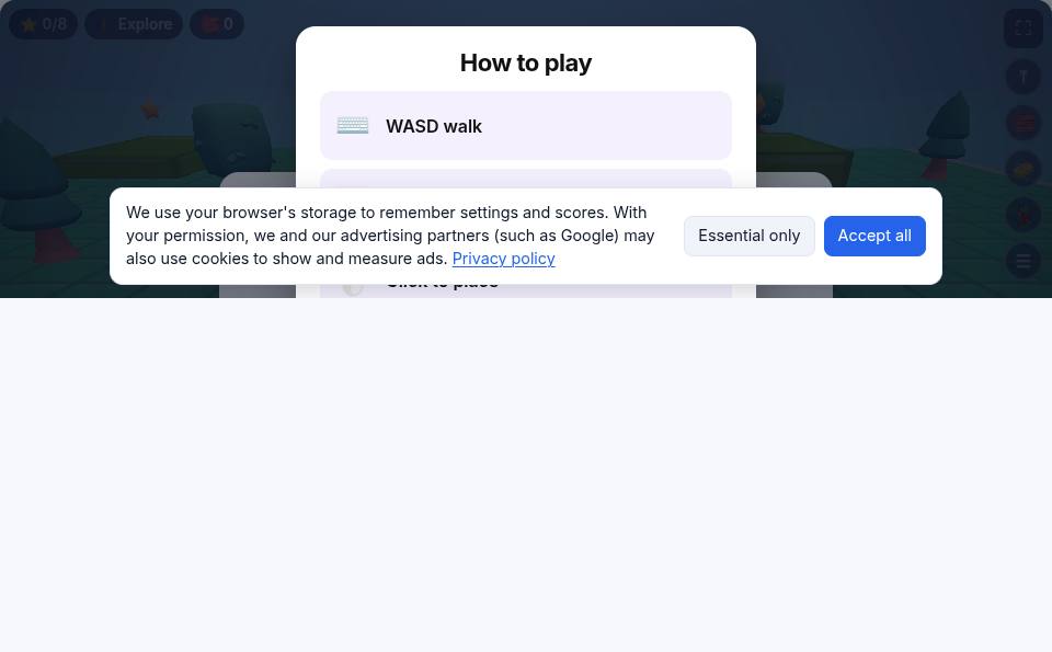 Blocky Sandbox during play