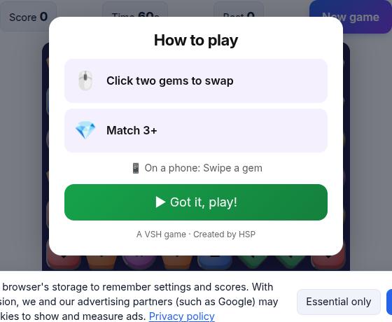 Gem Swap during play