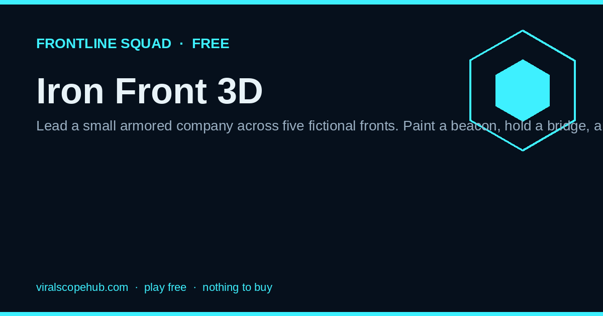 Iron Front 3D frontline squad