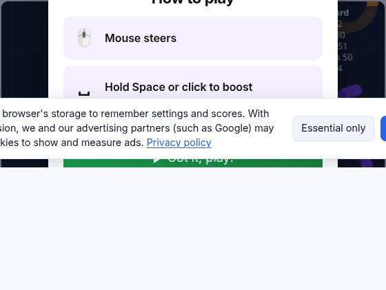 Worm Arena during play