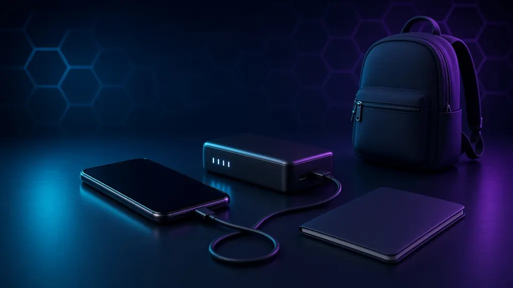 Best power banks illustration: portable phone charger charging a smartphone